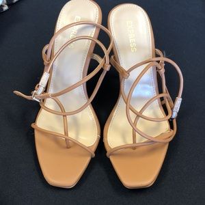 Express barely there strappy heel sandals